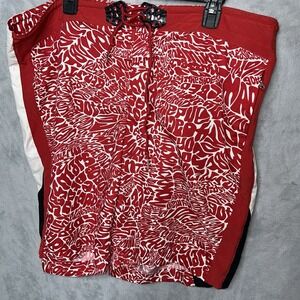 Jordan AOP Trunk Board Shorts Men Size 38 Red/White beach vacation y2k